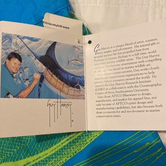 Guy Harvey swimming trunks/baggies size 34 NWT (e) - Picture 3 of 6